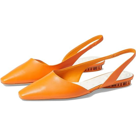 Riva Mandarin Leather Franco Sarto Slingback Flats