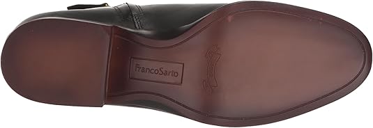 Jessica Black Leather Franco Sarto Ankle Boots