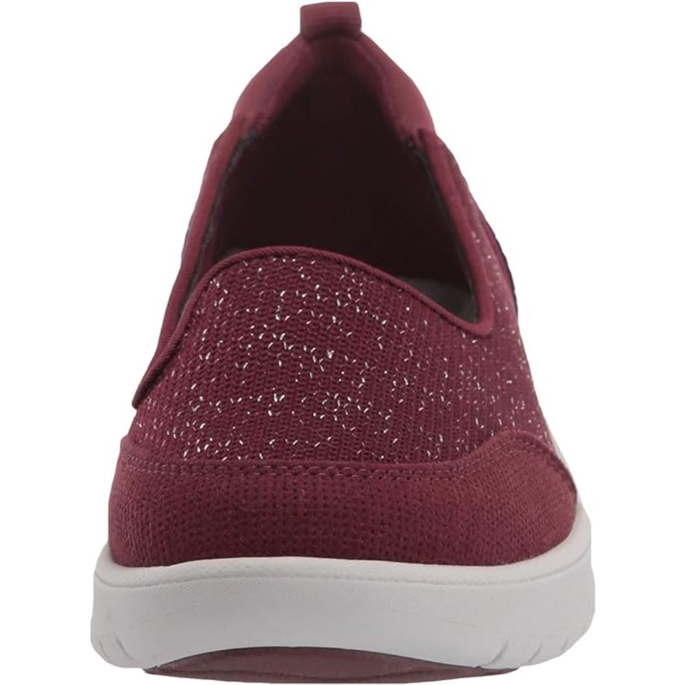 Clarks Women's Adella Blush, Burgundy Textile Ballet Flats