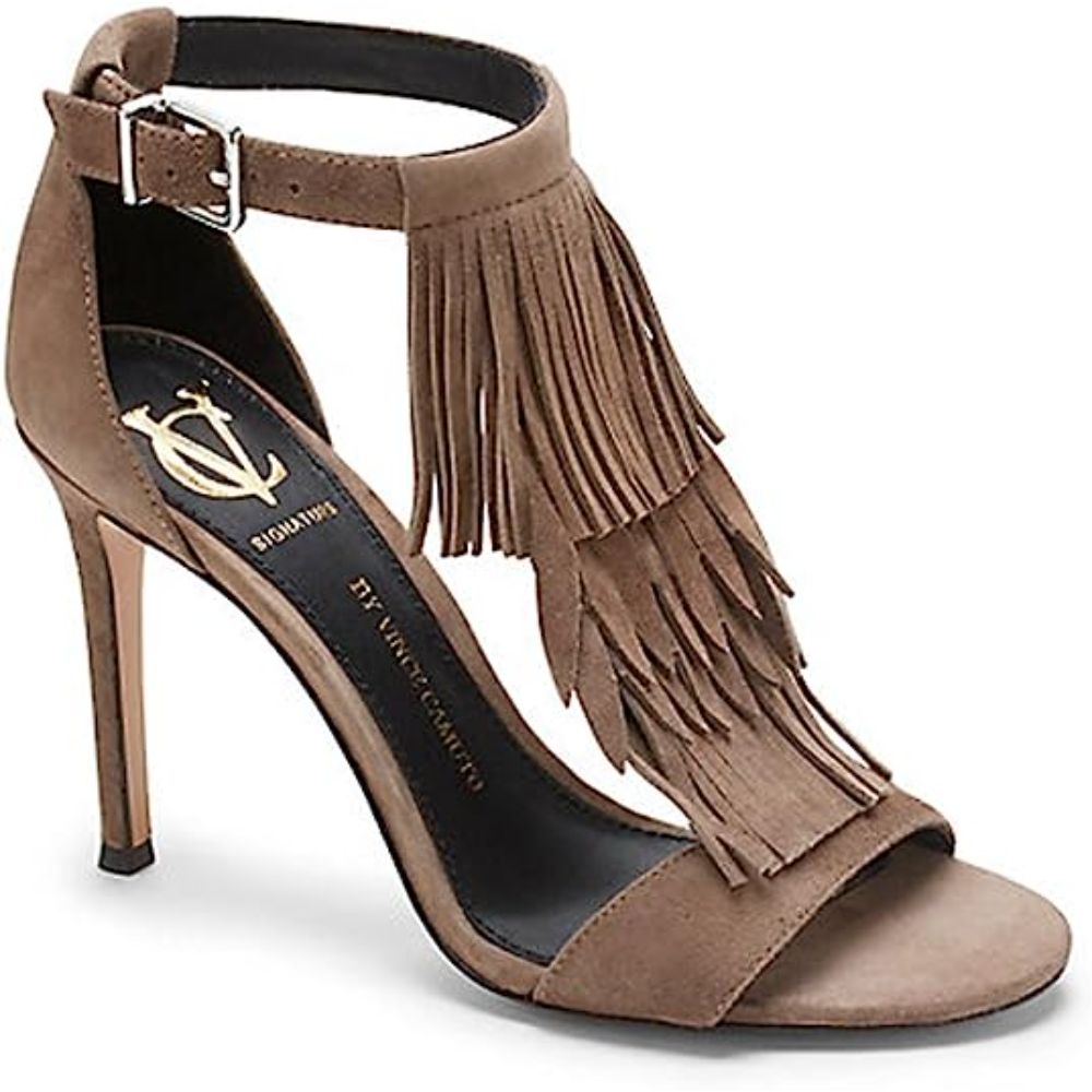 Tanoj Cement Suede Vince Camuto Signature Suede Sandals