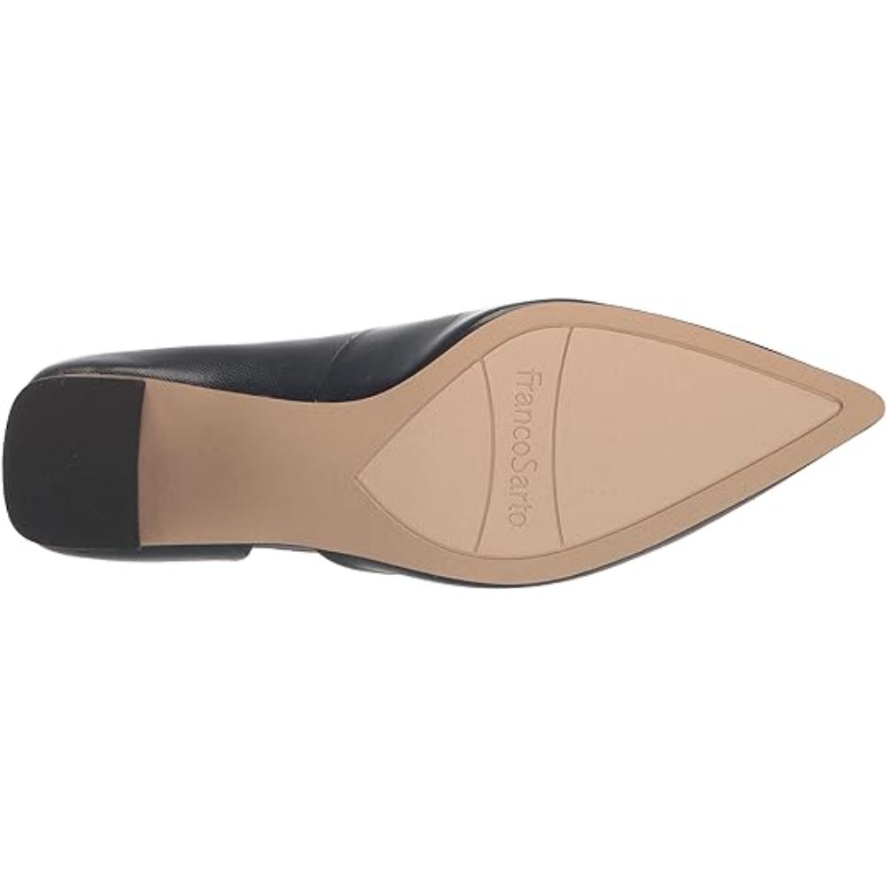 Lucy Black Leather Franco Sarto Pumps