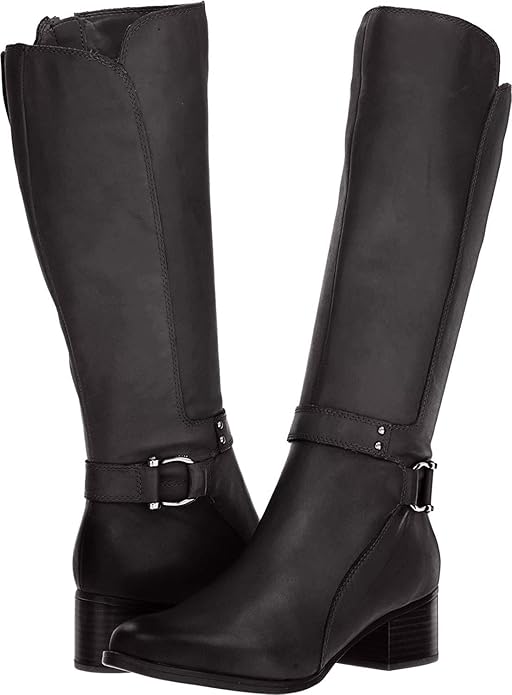 Dane Black Leather Naturalizer Boots