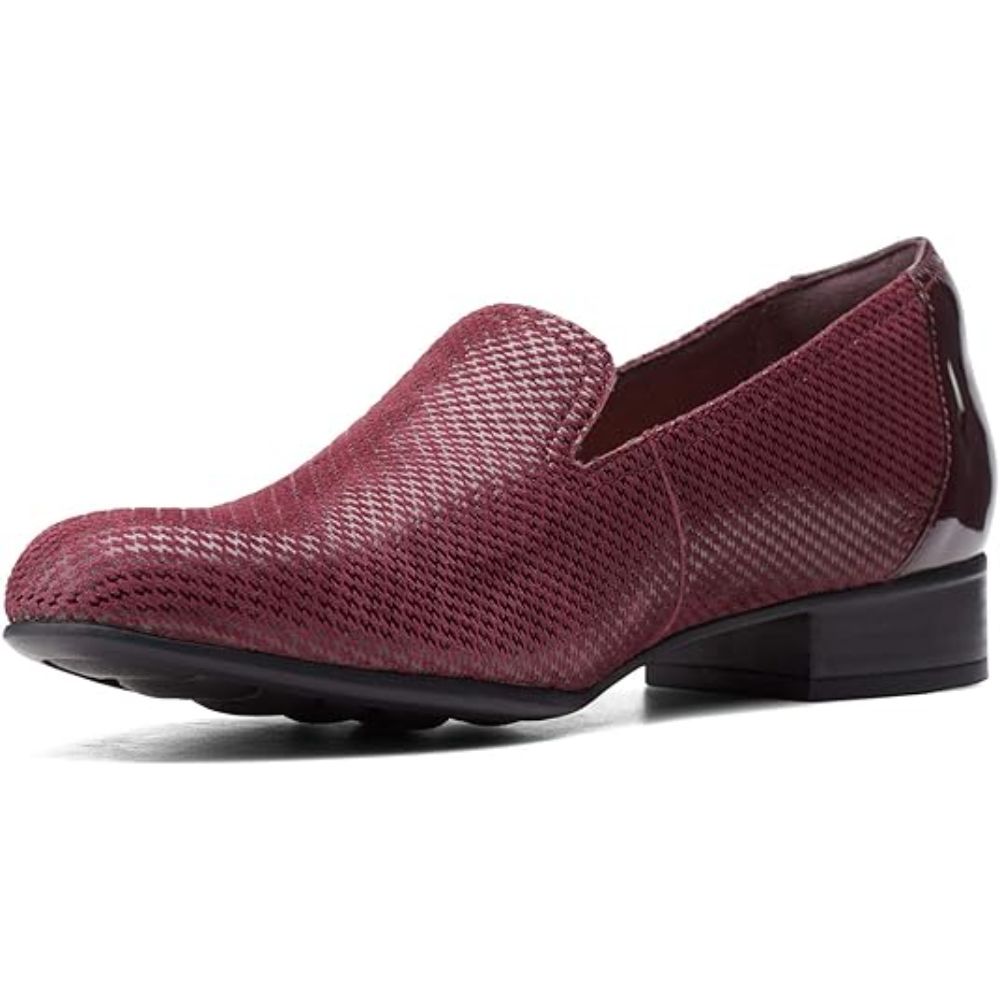 Clarks Women's Juliet Hanley Loafer Burgundy Leather