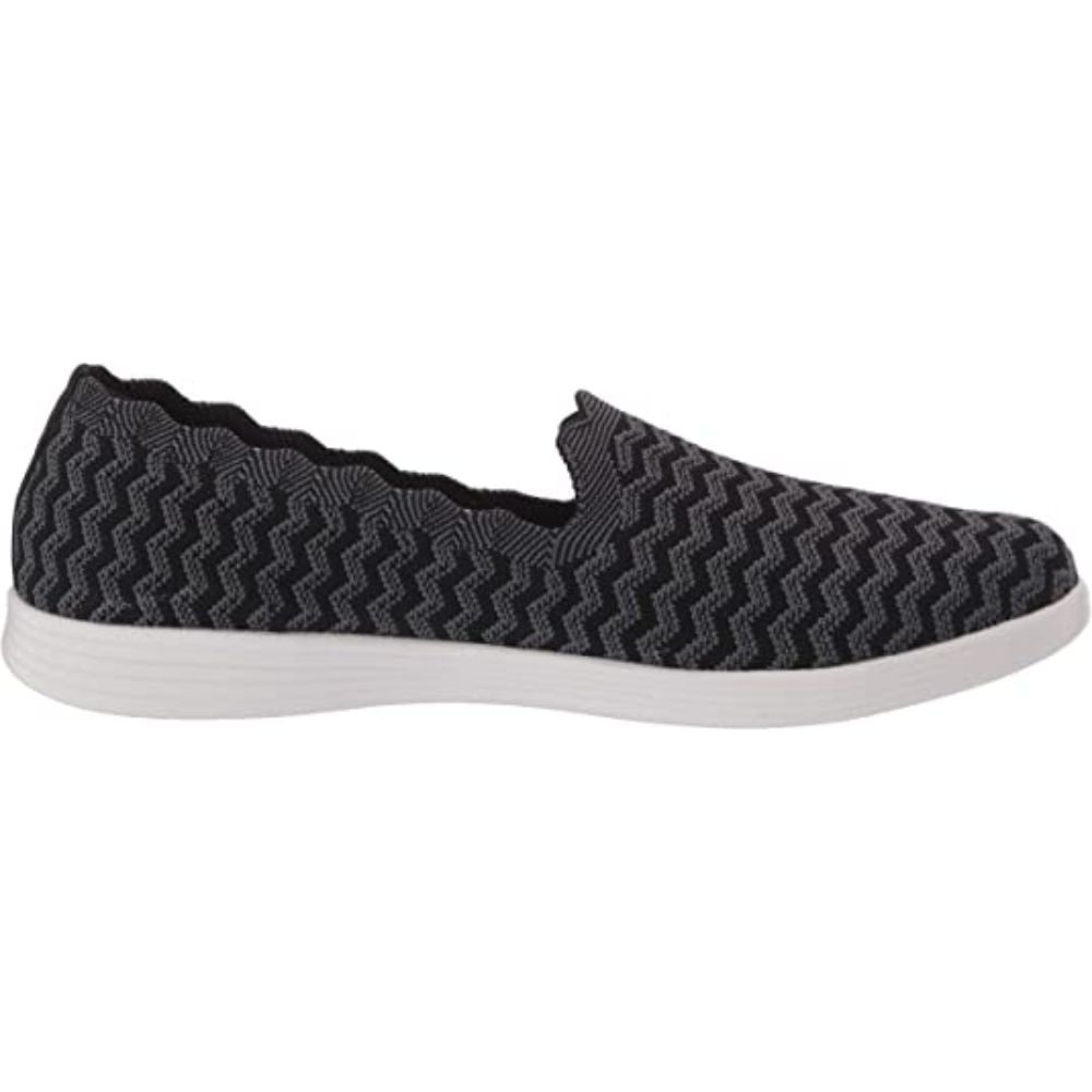 On the Go Capri Wavy Black Gray 136246 Skechers Slip On Flats