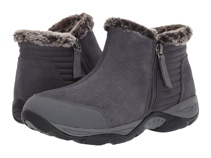 Elinot Dark Grey Suede Easy Spirit Ankle Weather Boots