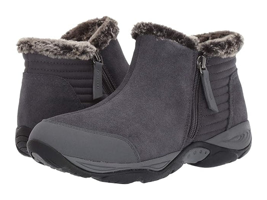 Elinot Dark Grey Suede Easy Spirit Ankle Weather Boots