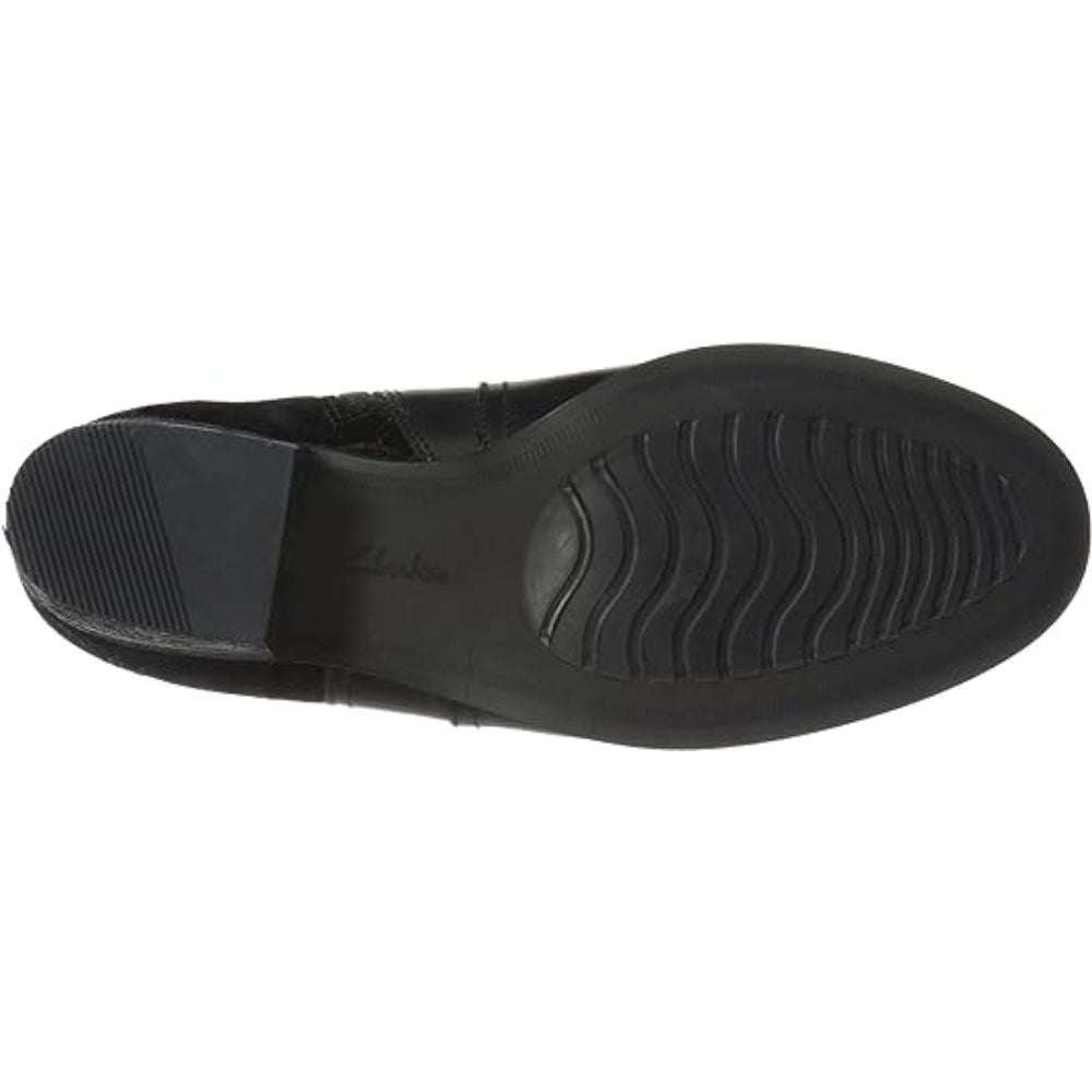 Clarks Women's Maypearl Lilac Black Combi Ankle Boots