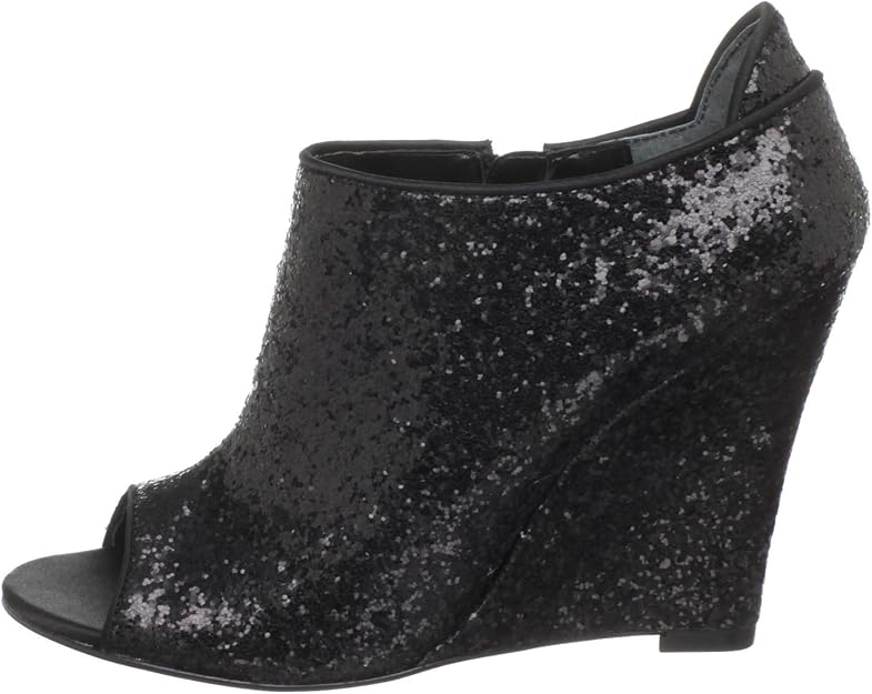 Nina Women's Yaneli Open-Toe Wedge Black