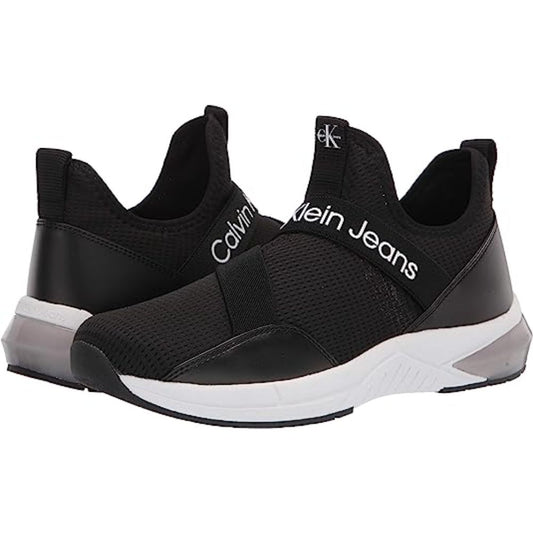 Sadie Black Fabric Calvin Klein Ankle Sneaker