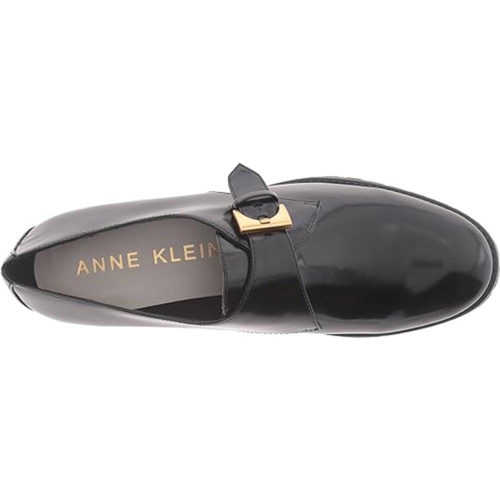 Anne Klein Women's Bara Patent Monk Strap Flat