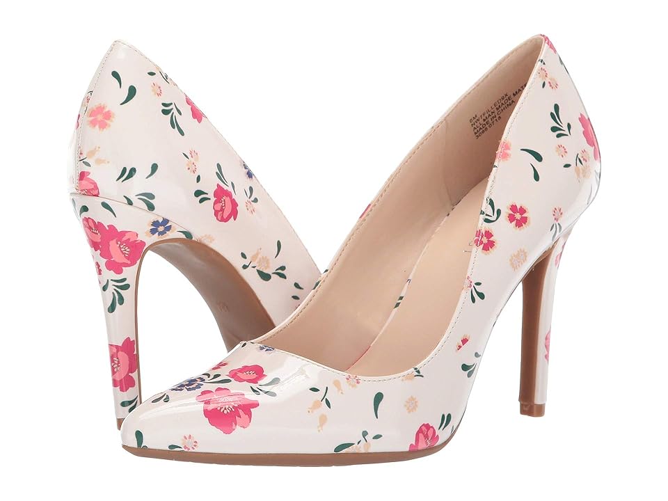Filled Off White Multi Nine West Pumps
