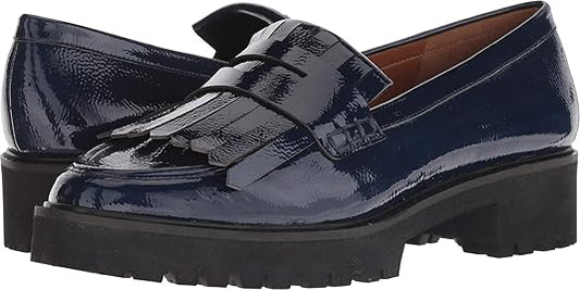 Duncan Blue Pat Franco Sarto Loafers