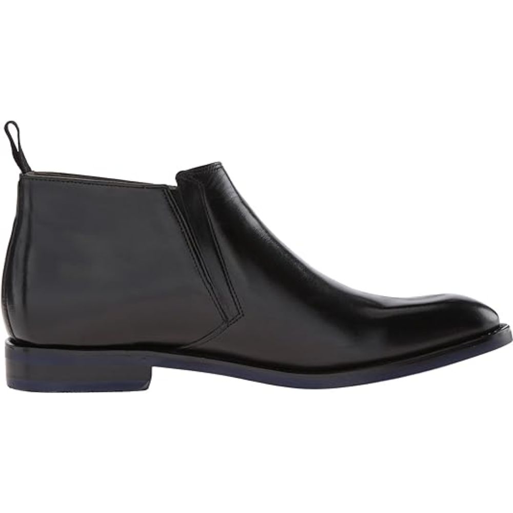 Clarks Men Swinley Mid Black Leather Ankle Boots