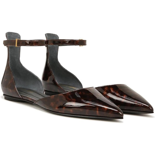 Racer Flat Tortoise Leopard Patent Franco Sarto Flats
