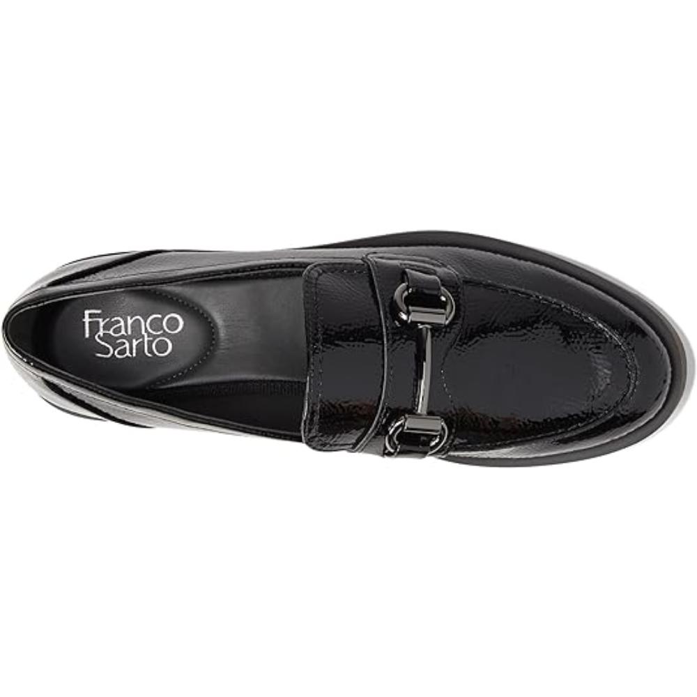 Bergamot Black Patent Franco Sarto Loafers