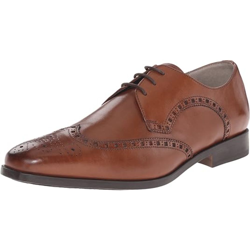 Clarks Men Amieson Limit Tan Leather Oxfords