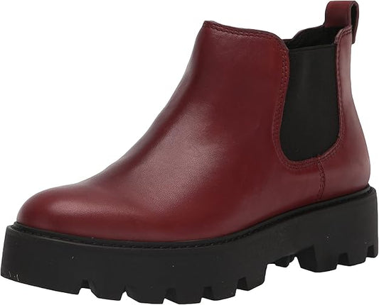 Balinbooty Burgundy Leather Franco Sarto Ankle Boots