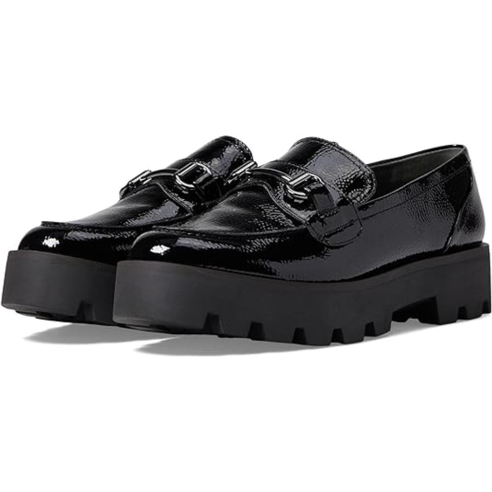Bergamot Black Patent Franco Sarto Loafers