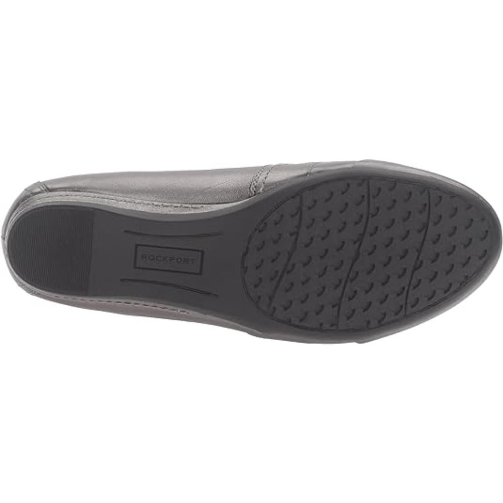 Rockport Cobb Hill Women's Gigi Pewter Leather Flats