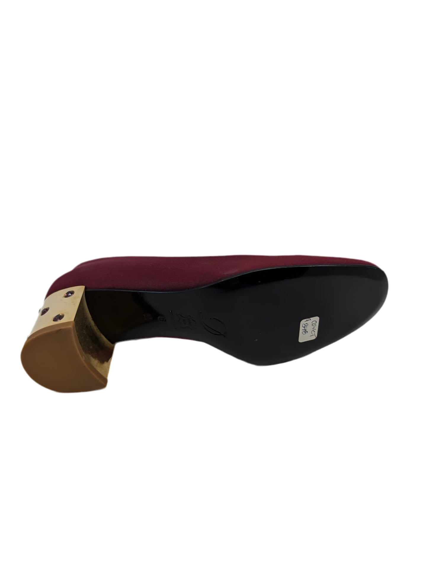 Covet Plum Satin Delman Pumps