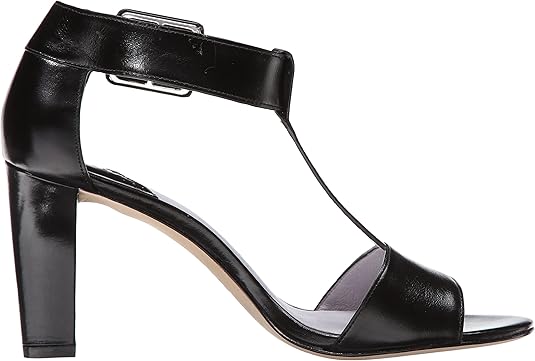 Laney Black Leather Johnston and Murphy Sandals