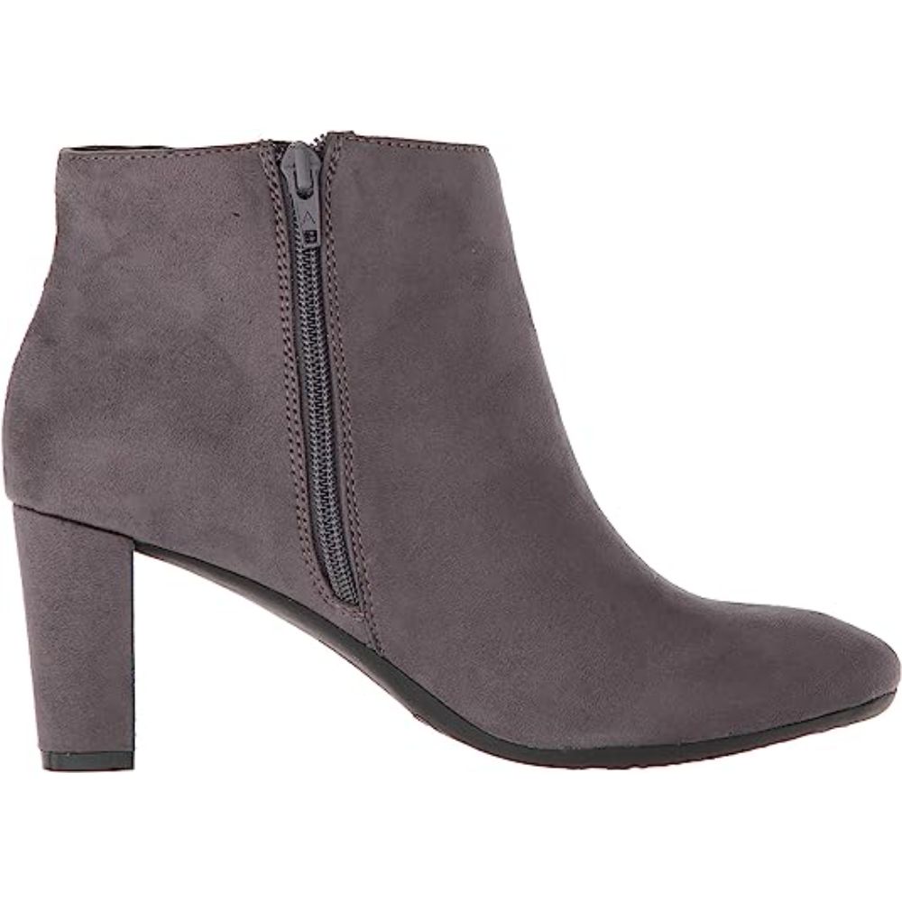 Avenue A Gray Fabric Aerosoles Ankle Boots