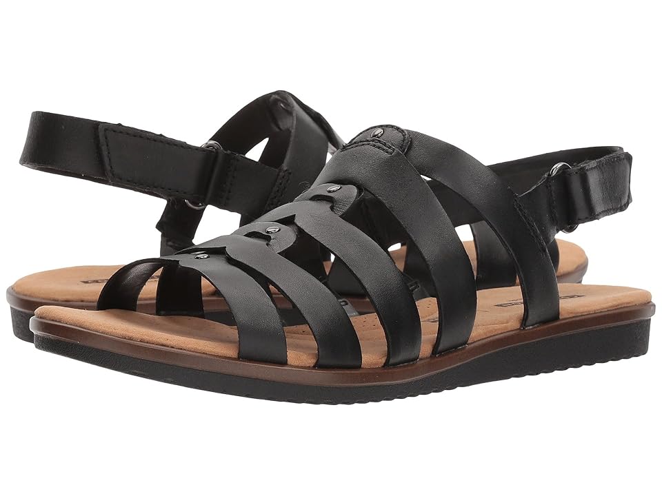 Clarks Kele Jasmine Black Leather Women's Sandals 133910