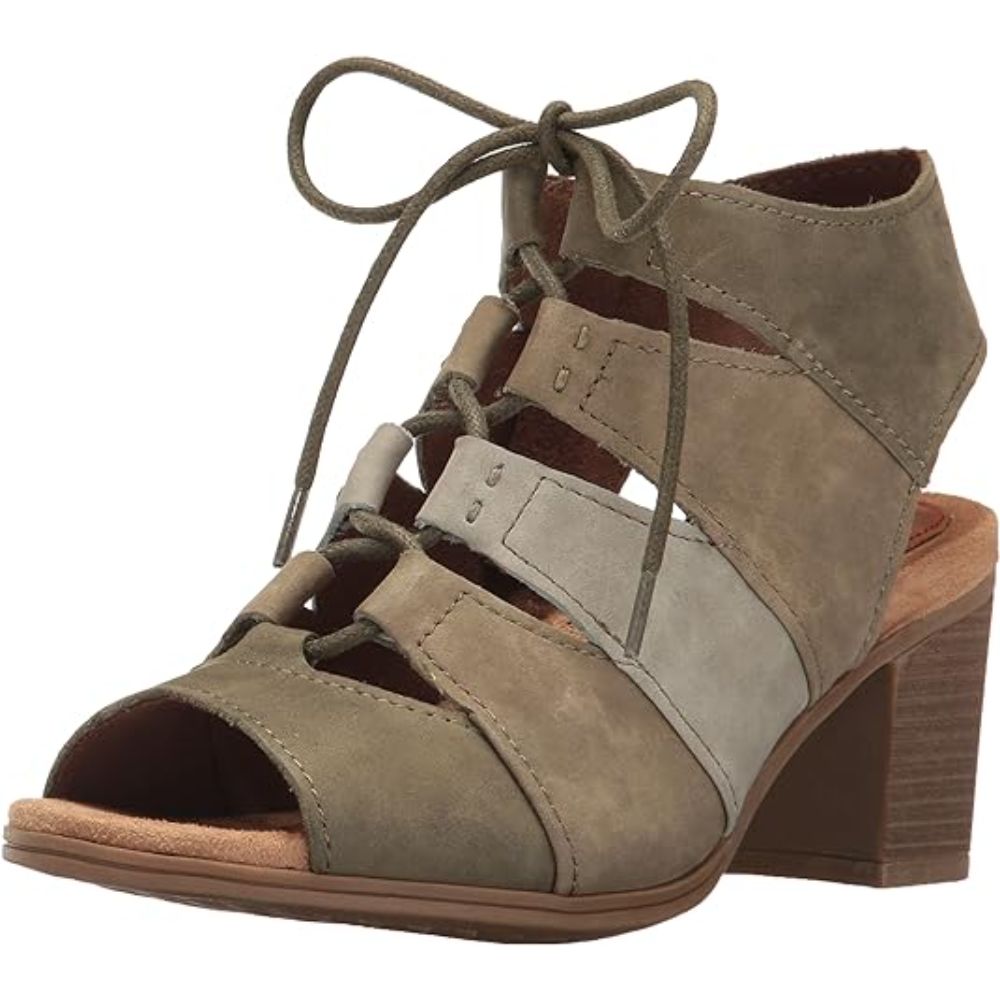 Hattie Lace-up Green Multi Rockport Sandals