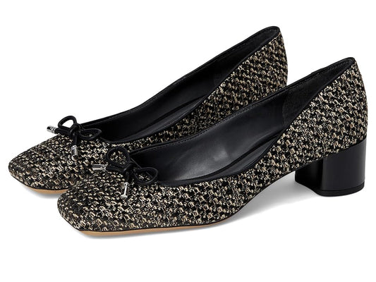 Natalia2 Black Tweed Fabric Franco Sarto Pumps