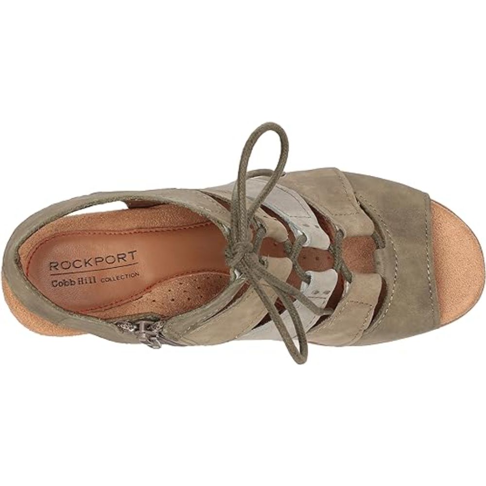 Hattie Lace-up Green Multi Rockport Sandals