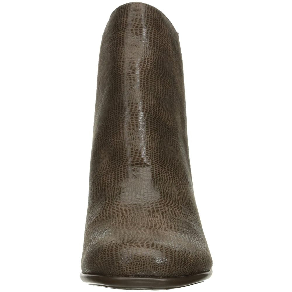 Strole Along Taupe Snake Aerosoles Ankle Boots