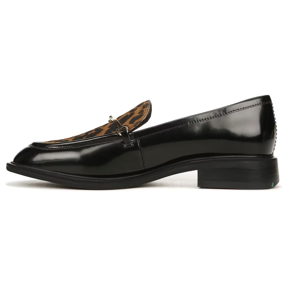 Eda3 Black Leopard Franco Sarto Loafer Flats