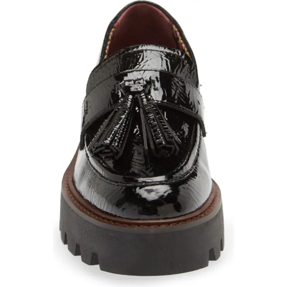 Balinna Black Patent Franco Sarto Loafers