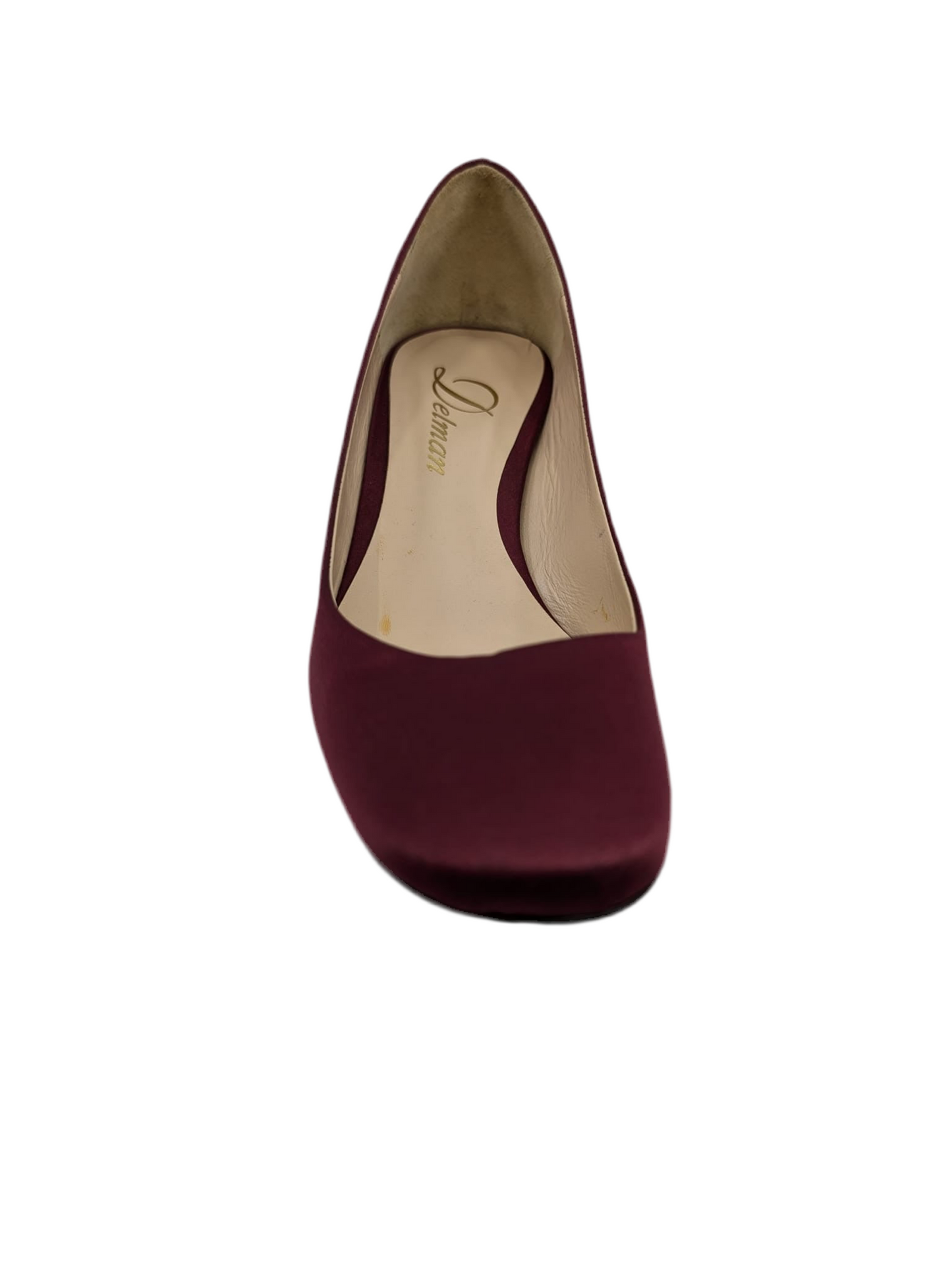 Covet Plum Satin Delman Pumps