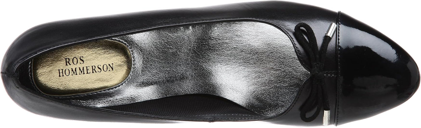 Floria Black Leather Ros Hommerson Pumps