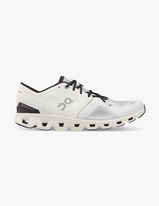 On Mens Cloud X3 Ivory Black Sneakers