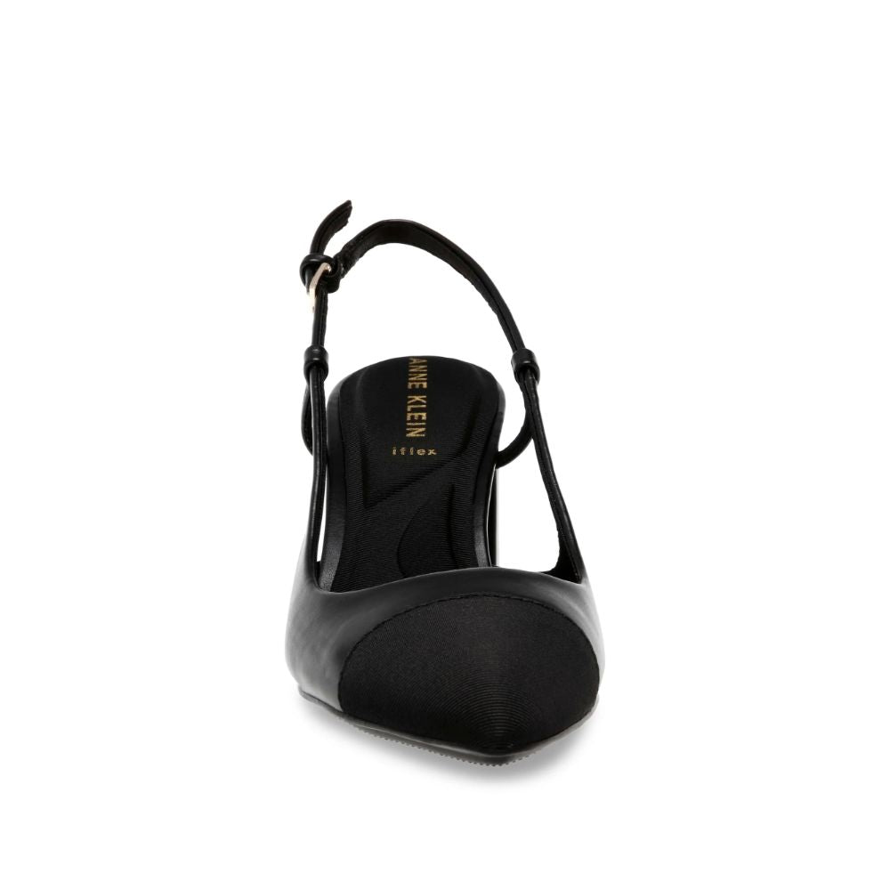 Veruca Black/Black Anne Klein Slingback Pumps