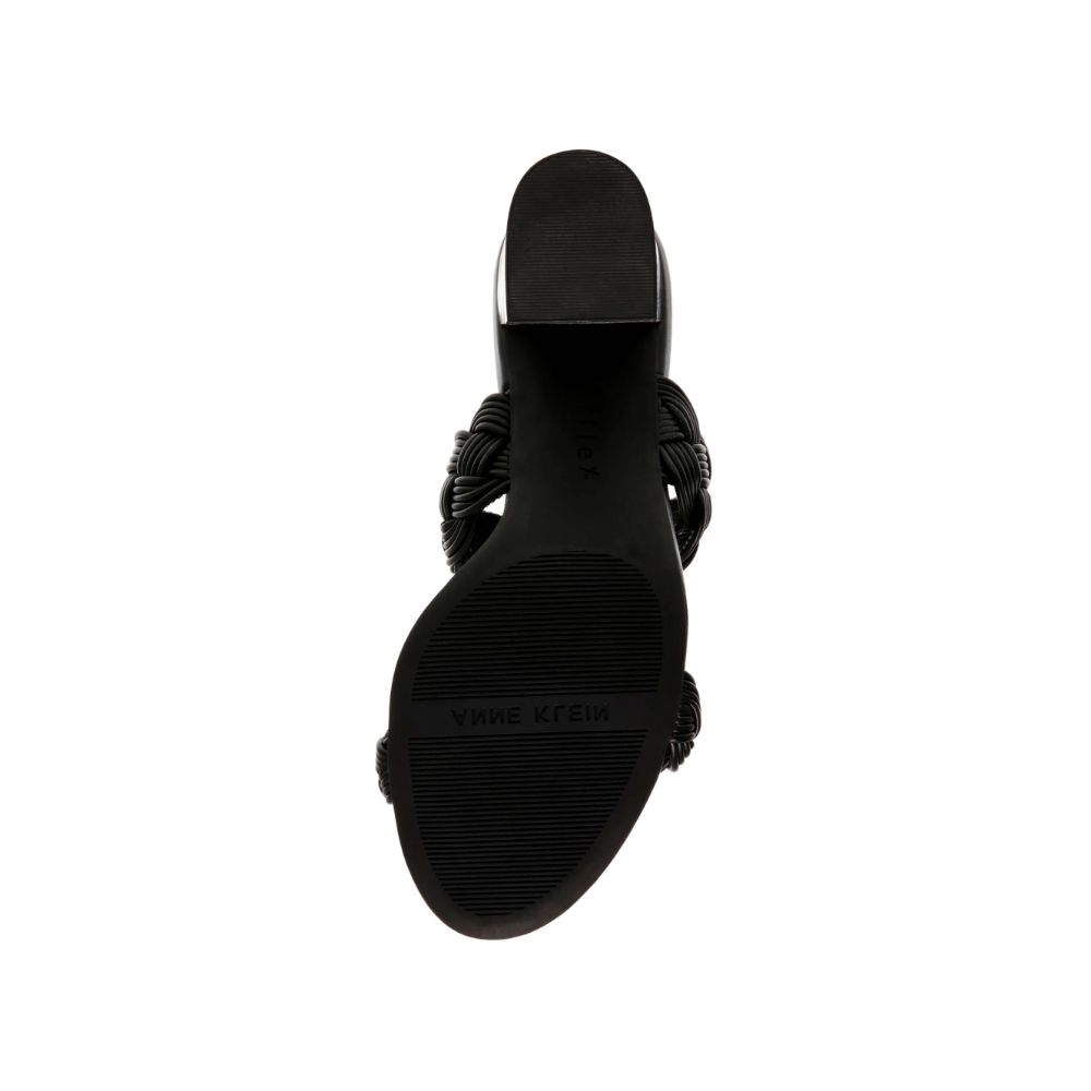 Reggie Black Braided Anne Klein Dress Sandals