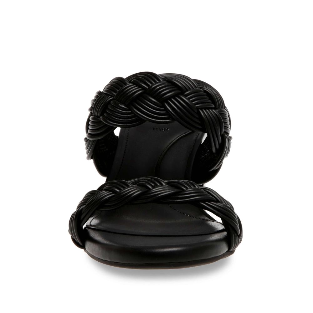 Reggie Black Braided Anne Klein Dress Sandals