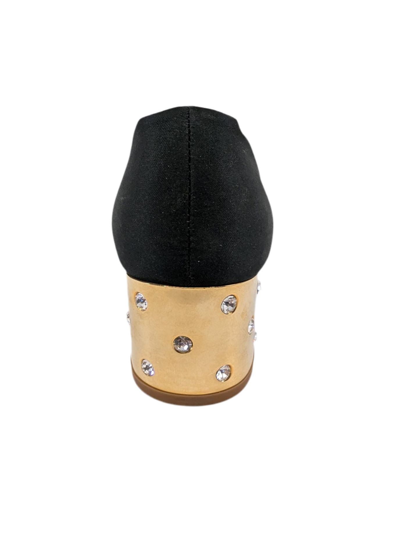 Covet Black Satin Delman Pumps