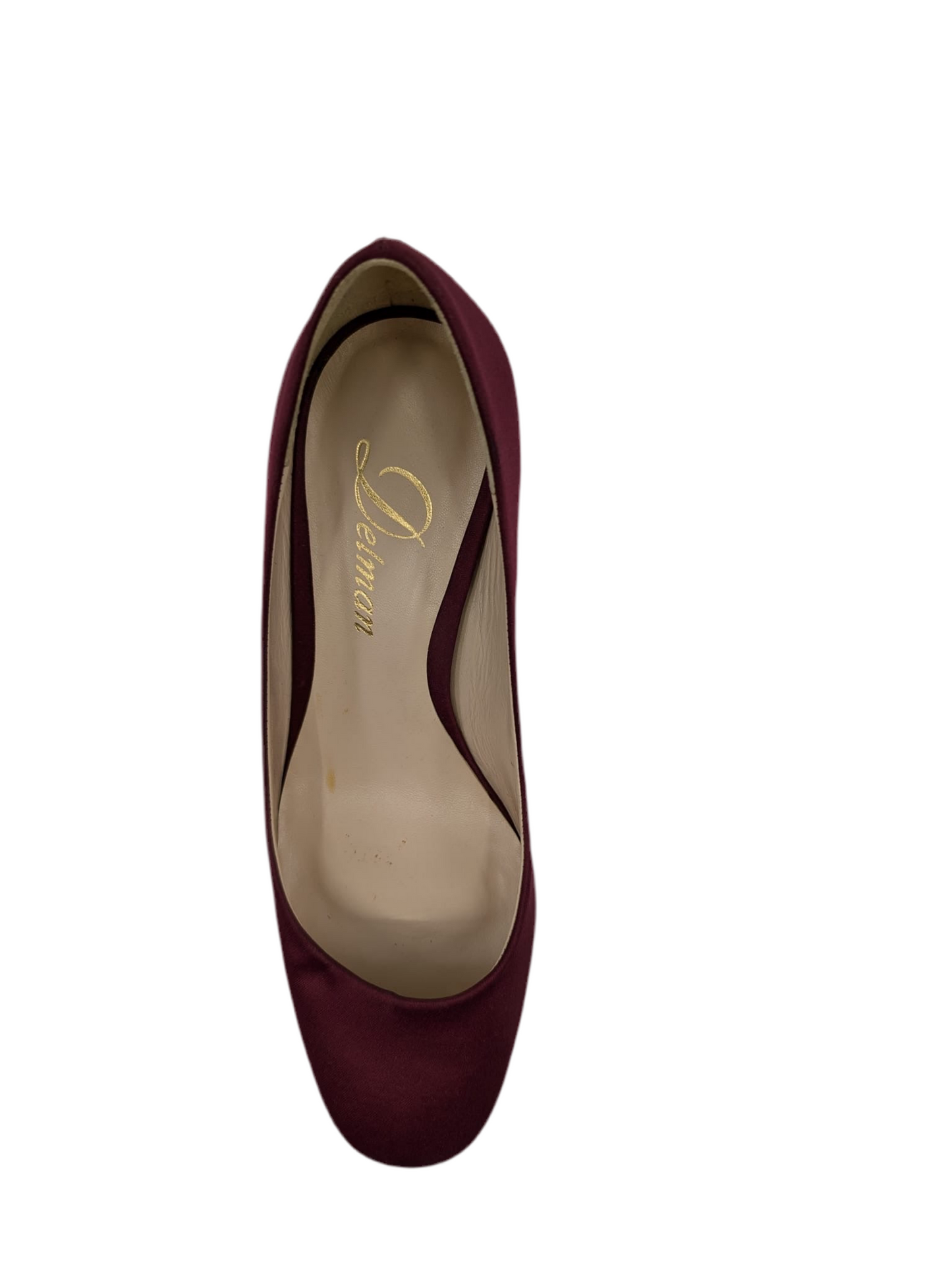 Covet Plum Satin Delman Pumps