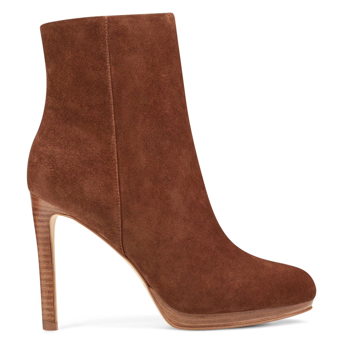Querida Brown Suede Nine West Ankle Boots