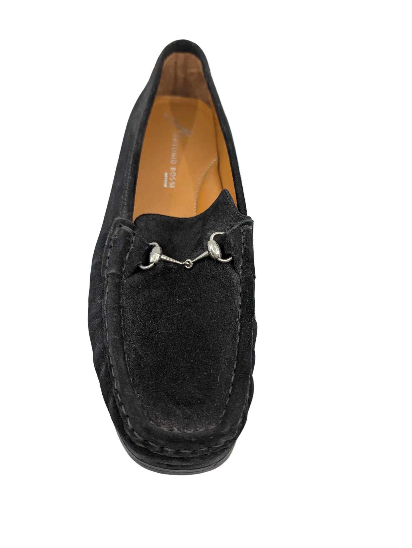 Darla Antonio Bossi Black Suede Loafers