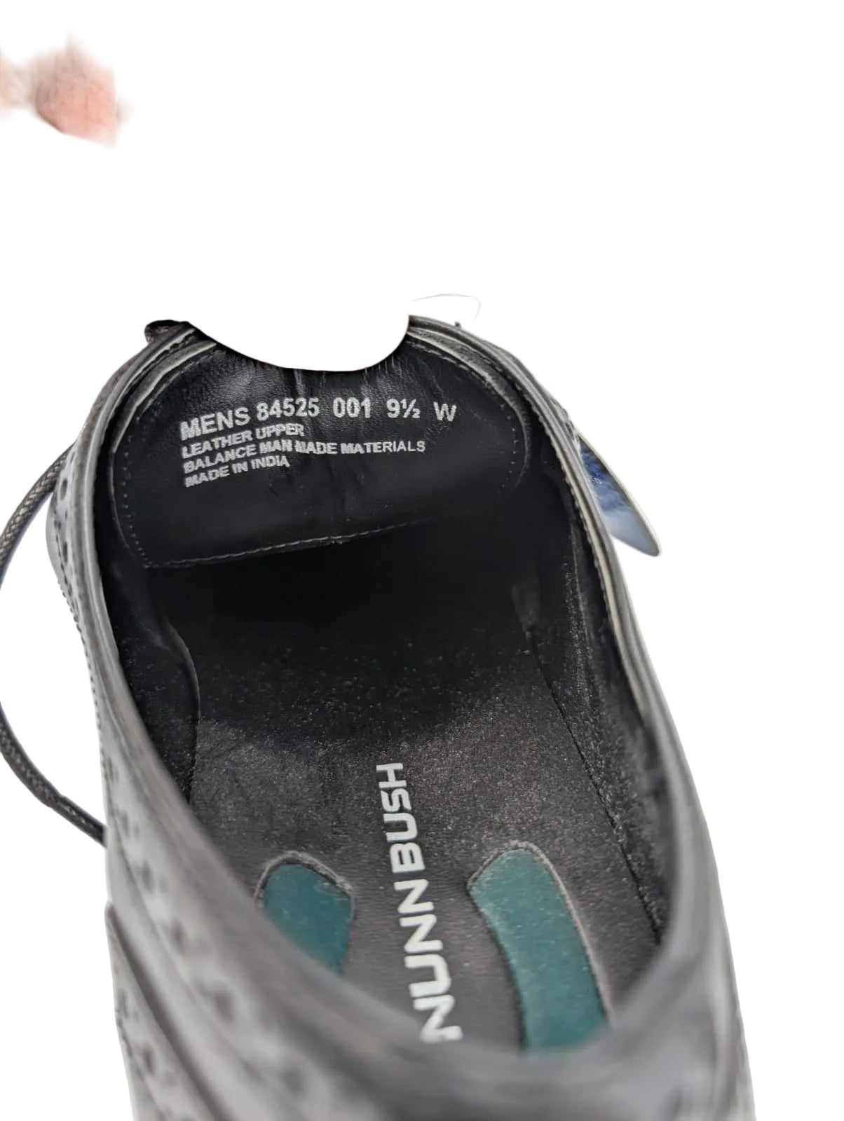 84525 Black Leather Oxfords Nunn Bush Men Shoes