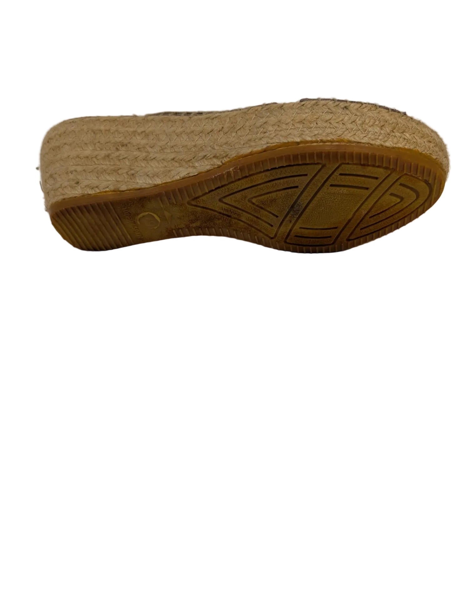 André Assous Brown Patent Leather Platform Slide