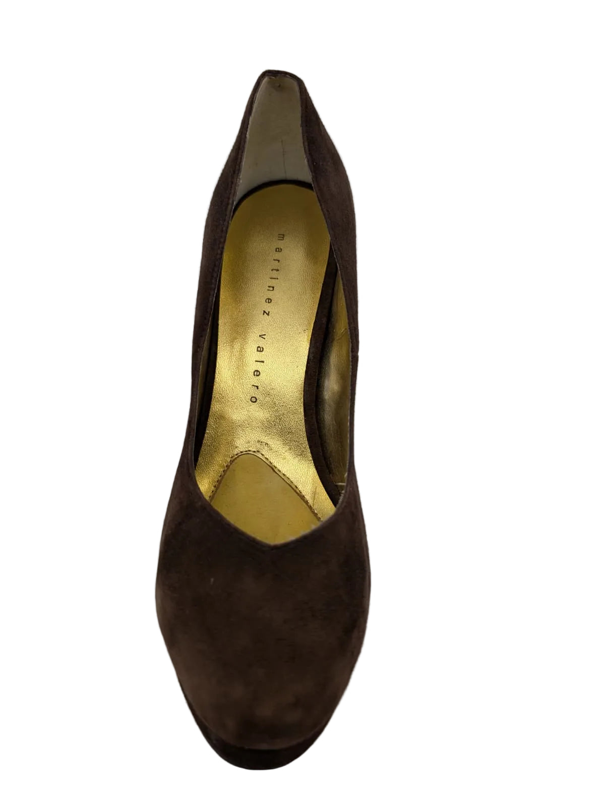 Martinez Valero Brown Suede Pumps