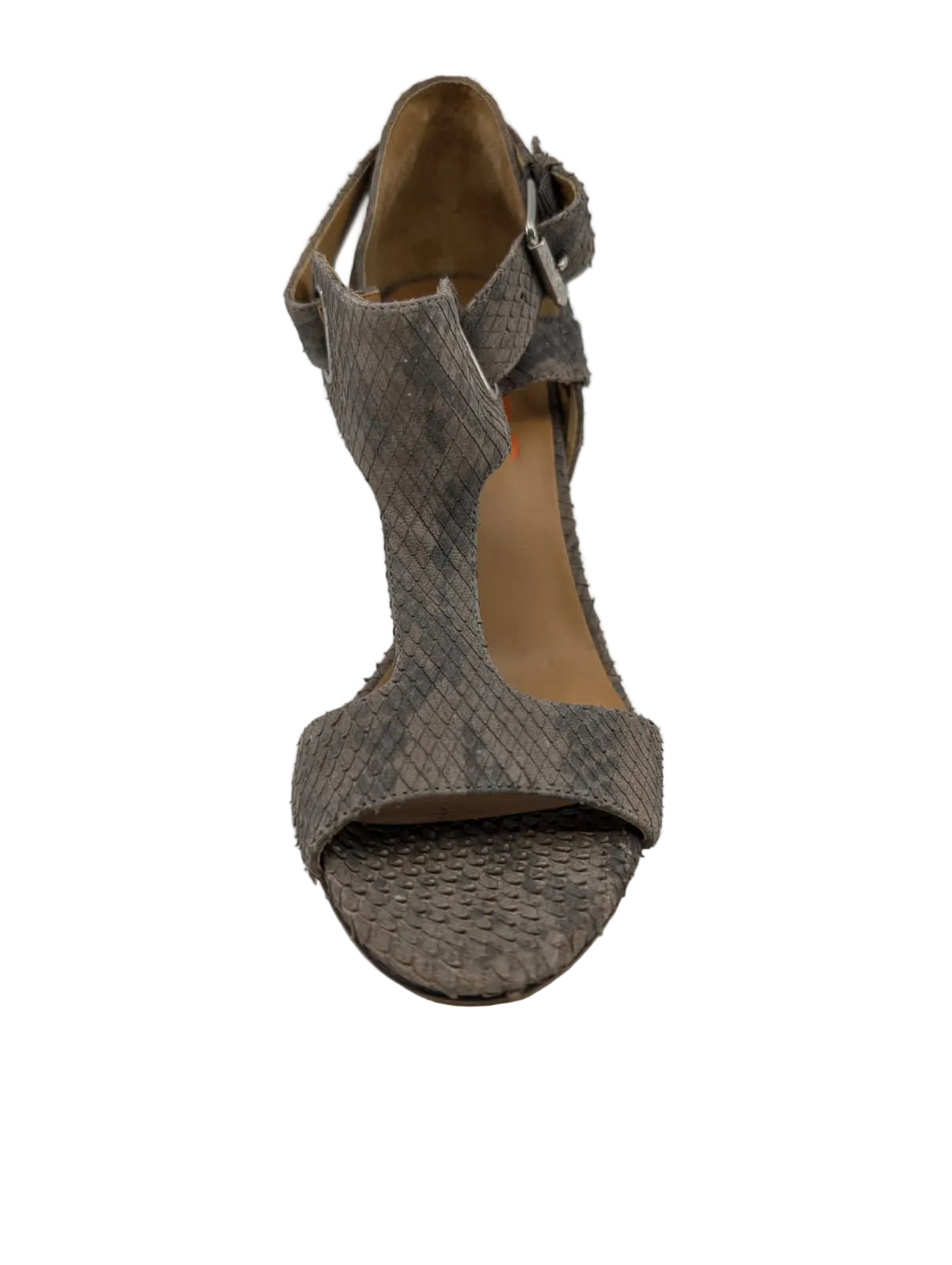 Michael Kors Gray Lizard Leather Sandals