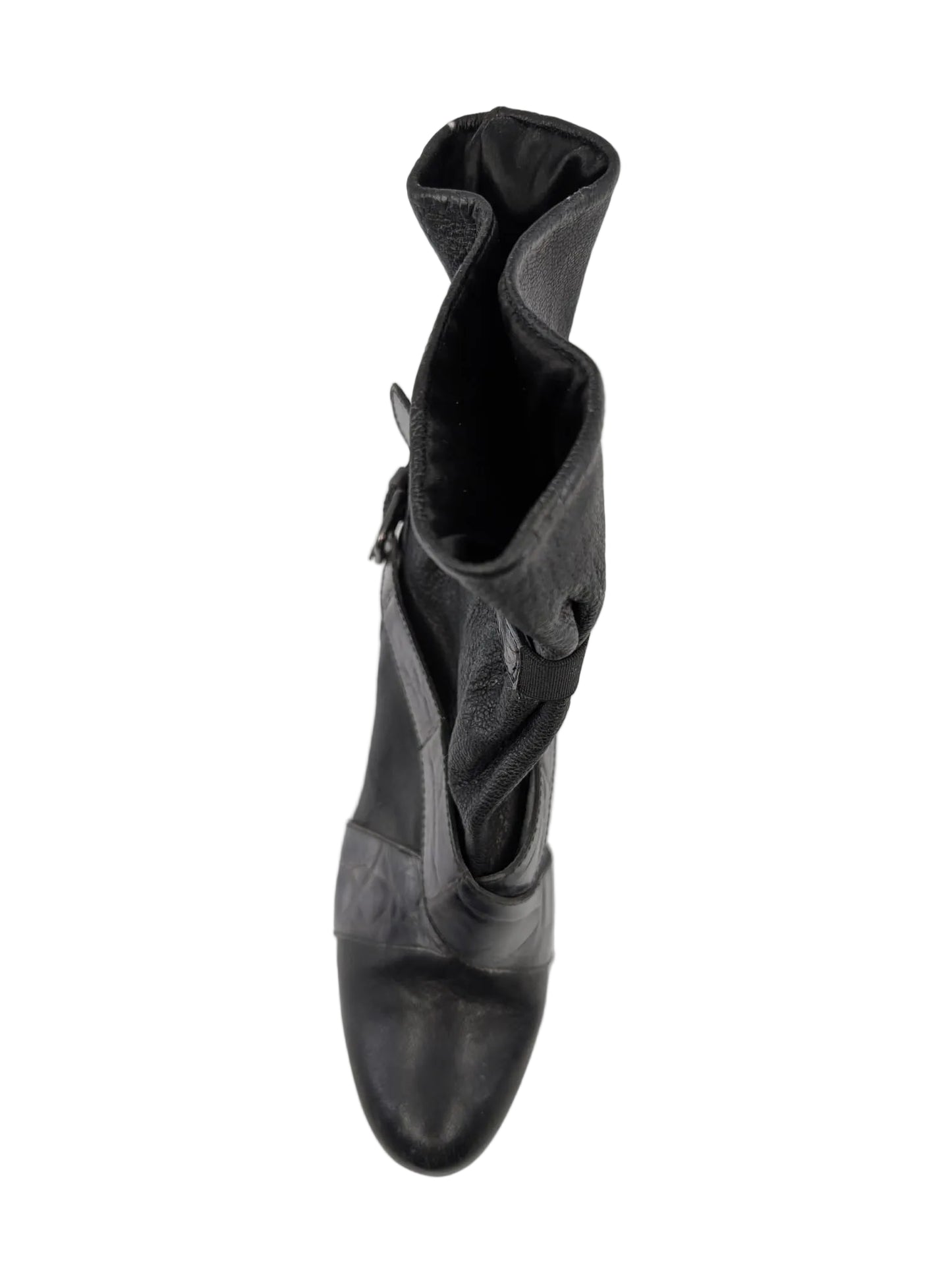 Stuart Weitzman Black Platform Ankle Boots