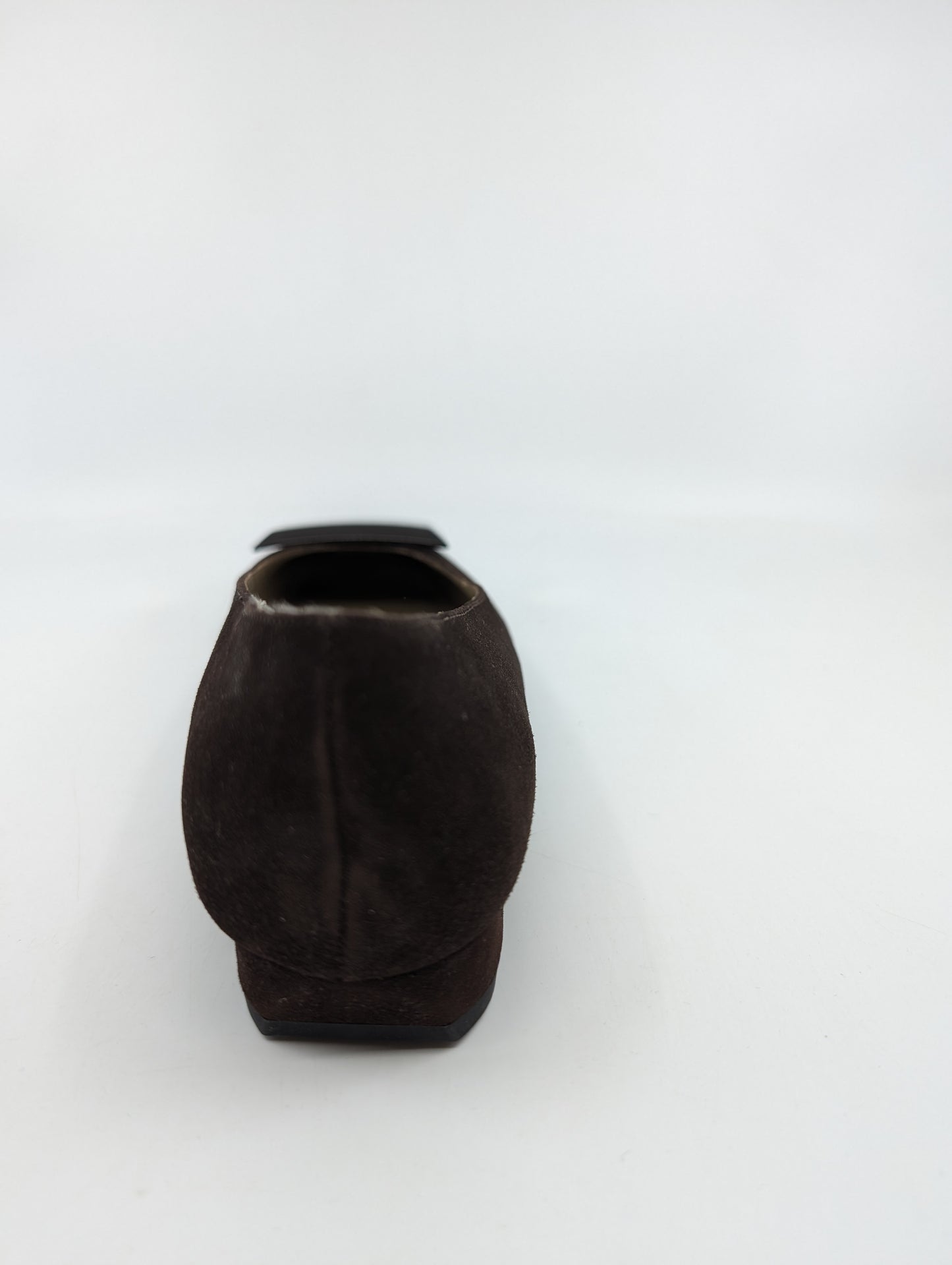 Cloe Fondente Brown Suede Claudia Ciuti Ballet Pumps