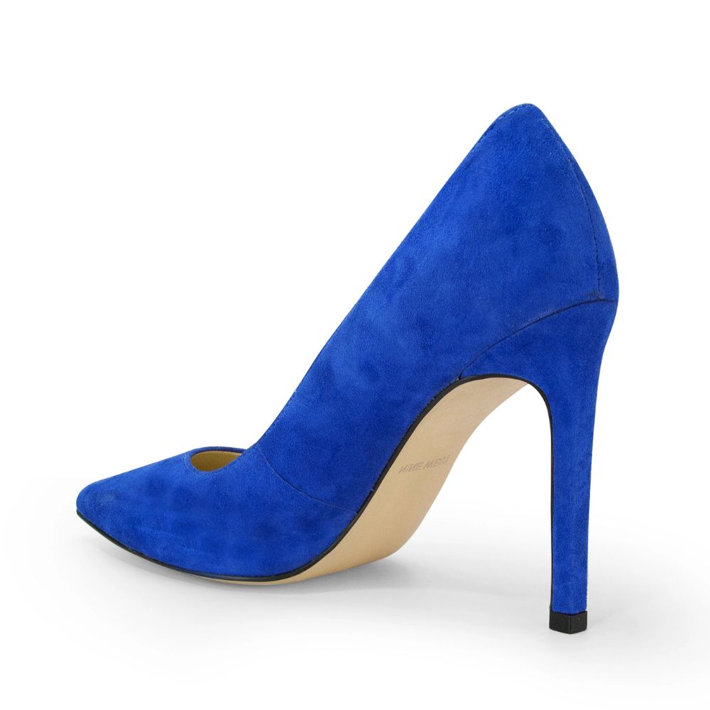 Tatiana Medium Blue Suede Nine West Pumps